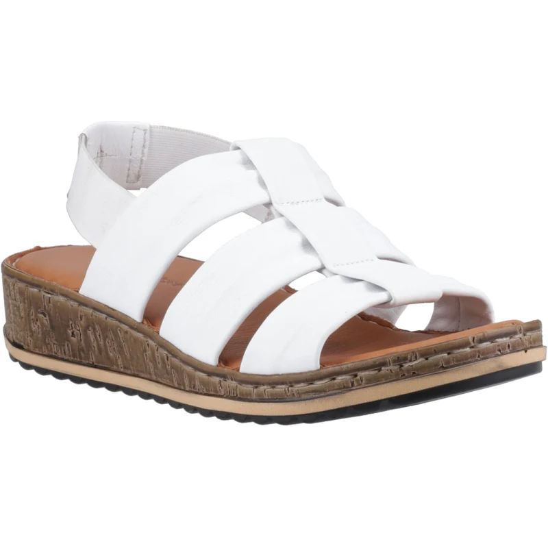 Hush Puppies Eden Damen-Sandalen mit breiter Passform | Weiß