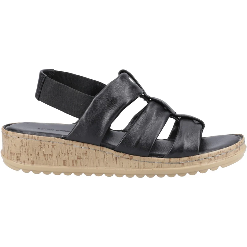 Hush Puppies Eden Damen-Sandalen mit weiter Passform | Schwarz