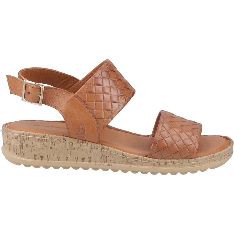 Hush Puppies Damen-Sandalen aus Ebenholz, gewebt | Hellbraun