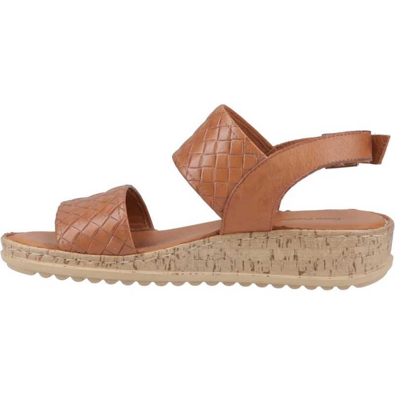 Hush Puppies Damen-Sandalen aus Ebenholz, gewebt | Hellbraun