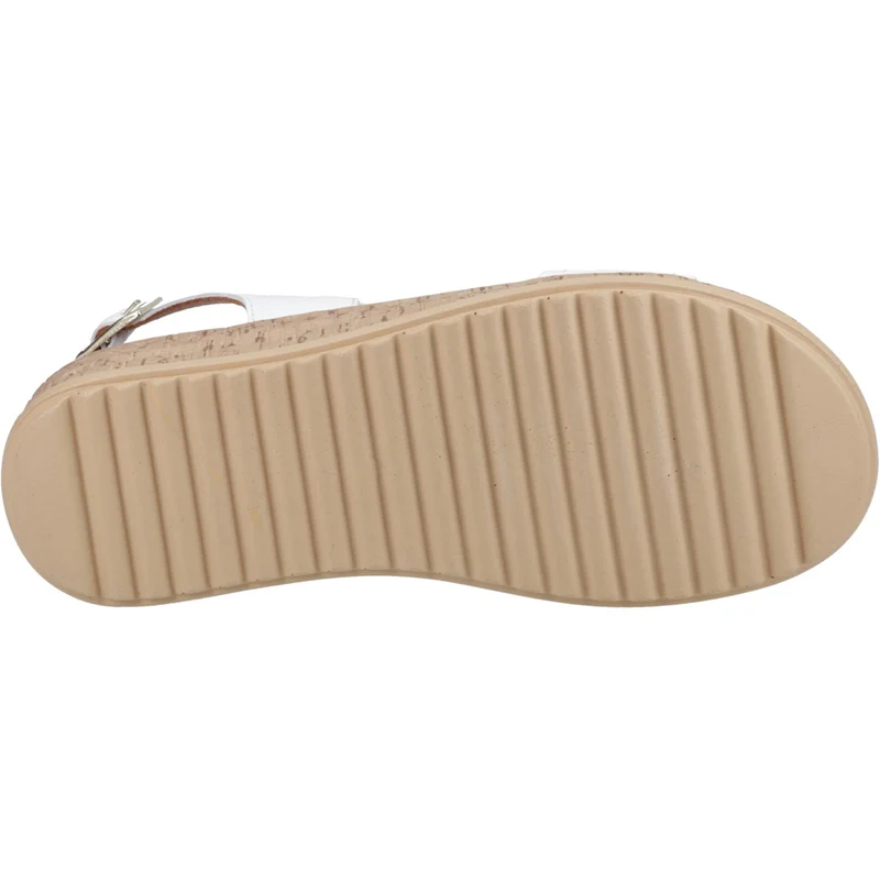 Hush Puppies Damen-Sandalen in Ebenholz mit breiter Passform | Weiß