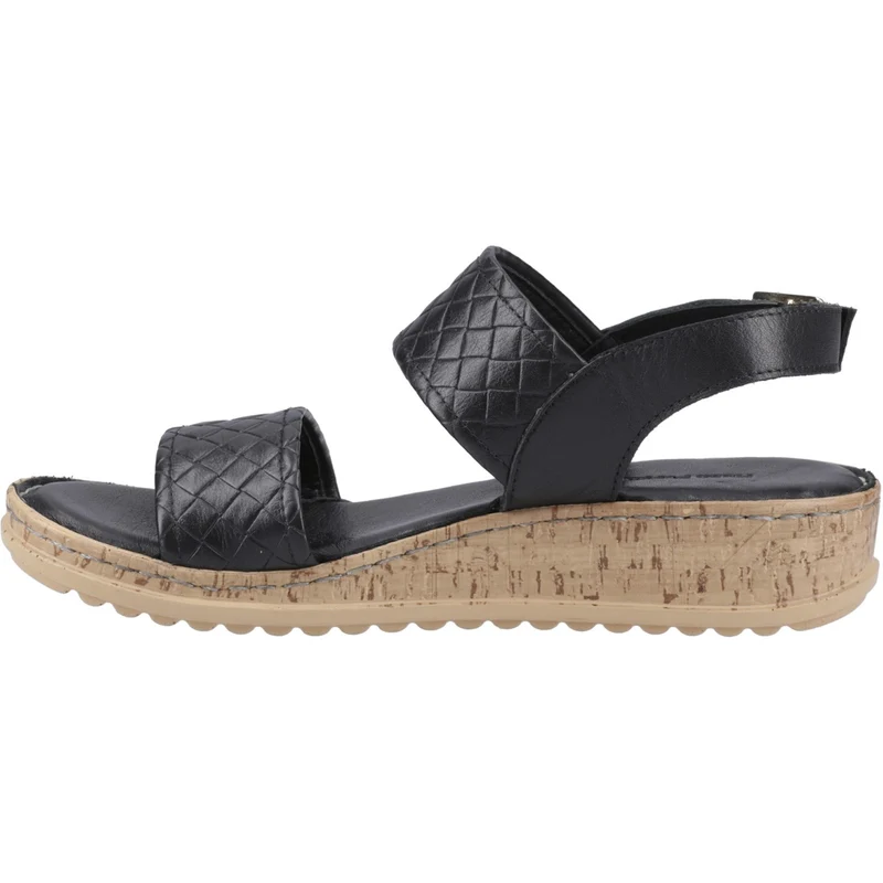 Hush Puppies Damen-Sandalen in Ebenholz mit breiter Passform | Schwarz