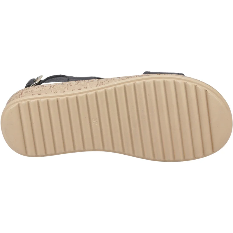 Hush Puppies Damen-Sandalen in Ebenholz mit breiter Passform | Schwarz