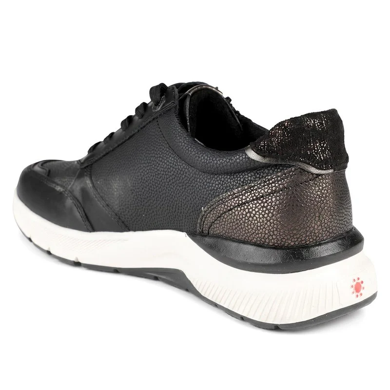 Relife Flexible Zip & Lace Trainers - RELIF44026 / 329 645 - Black