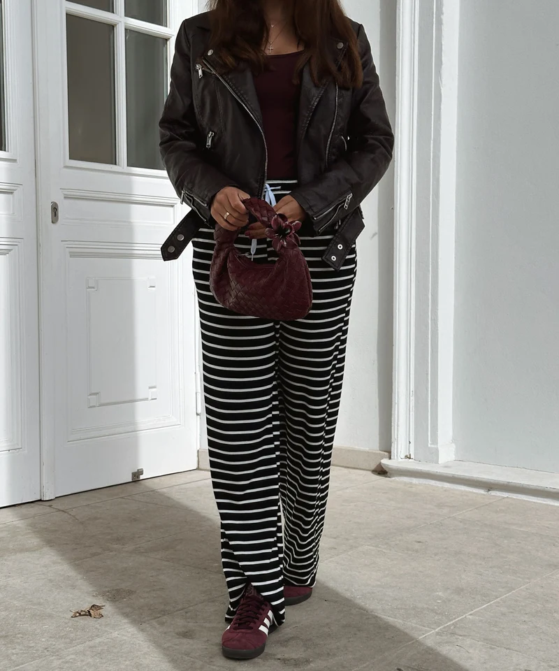 Stoffhose Malika Schwarz