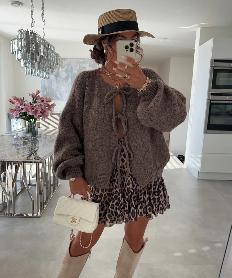 Cardigan Schleife Fia Braun