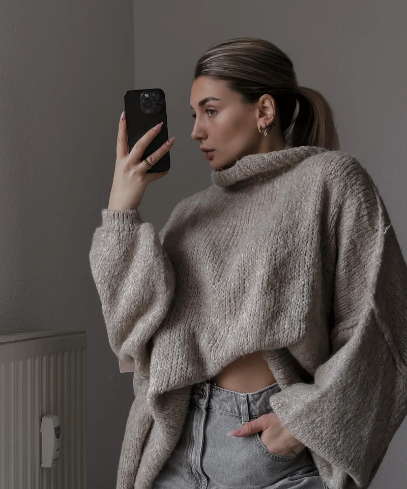 Oversize Pullover Nata Taupe