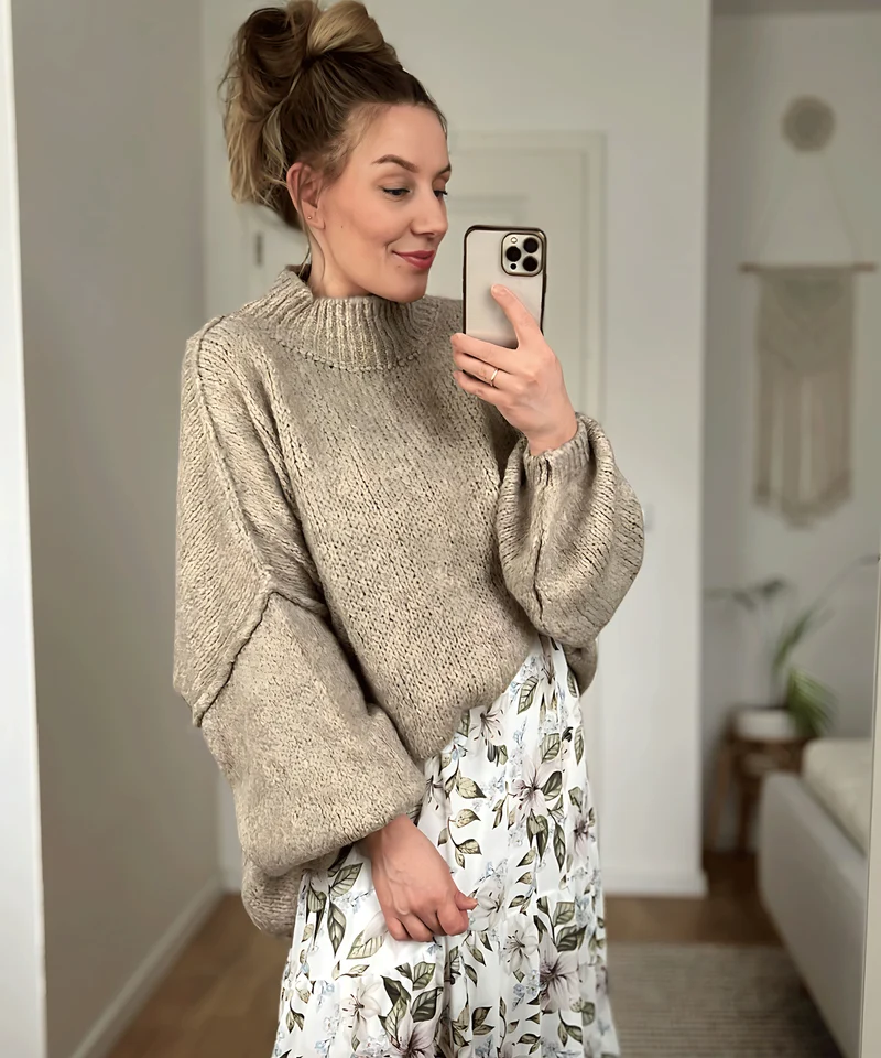 Oversize Pullover Nata Taupe