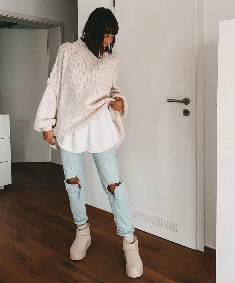 Oversize Pullover Nata Beige
