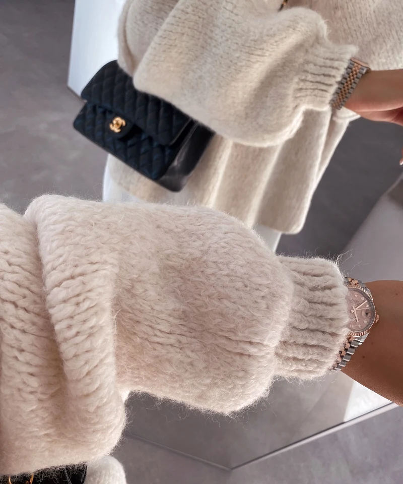 Oversize Pullover Nata Beige