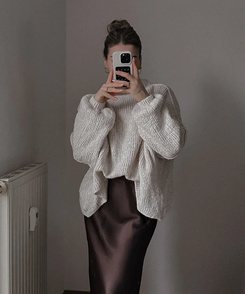 Oversize Pullover Nata Beige