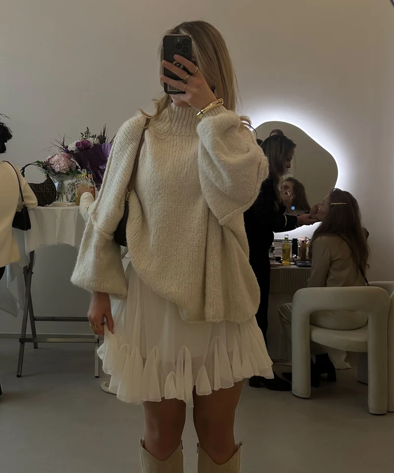 Oversize Pullover Nata Beige