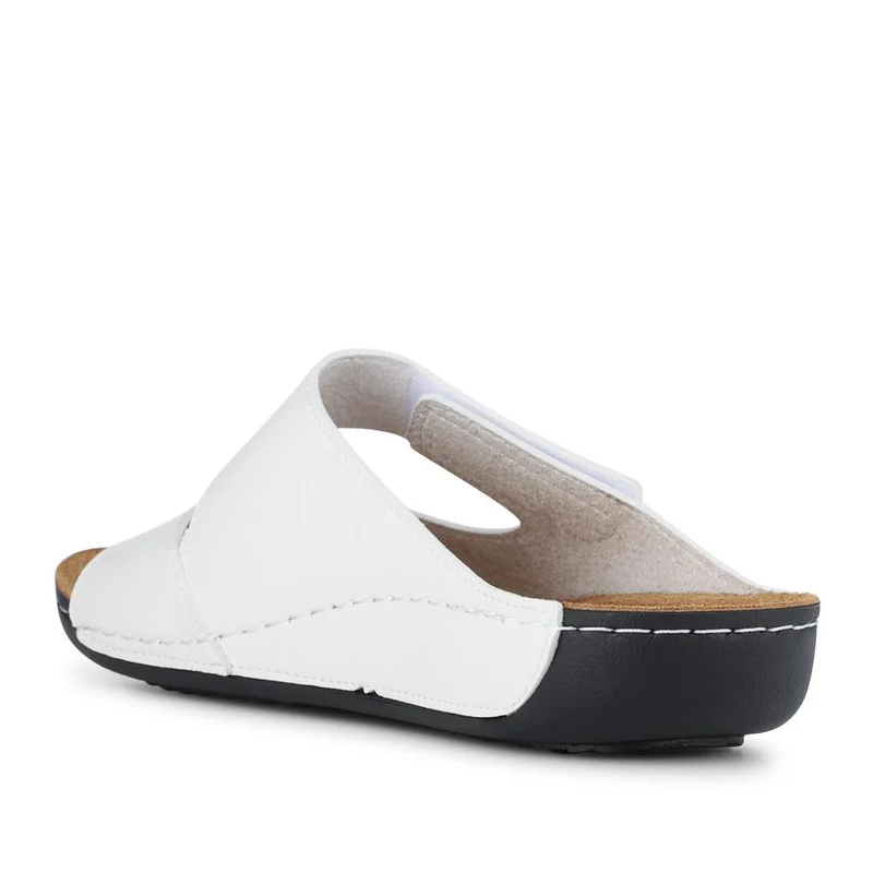 Adjustable Touch-Fasten Mules - SERAY41002 / 327 546 - White