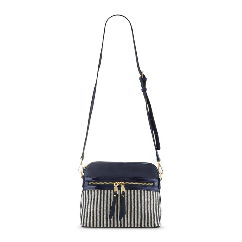 Tonal Cross-Body Bag - BELHETIA33011 / 320 073 - Navy - White