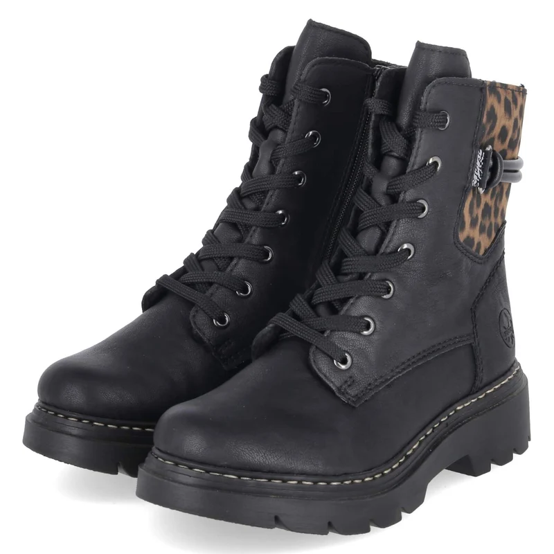 Schnürboots Schwarz