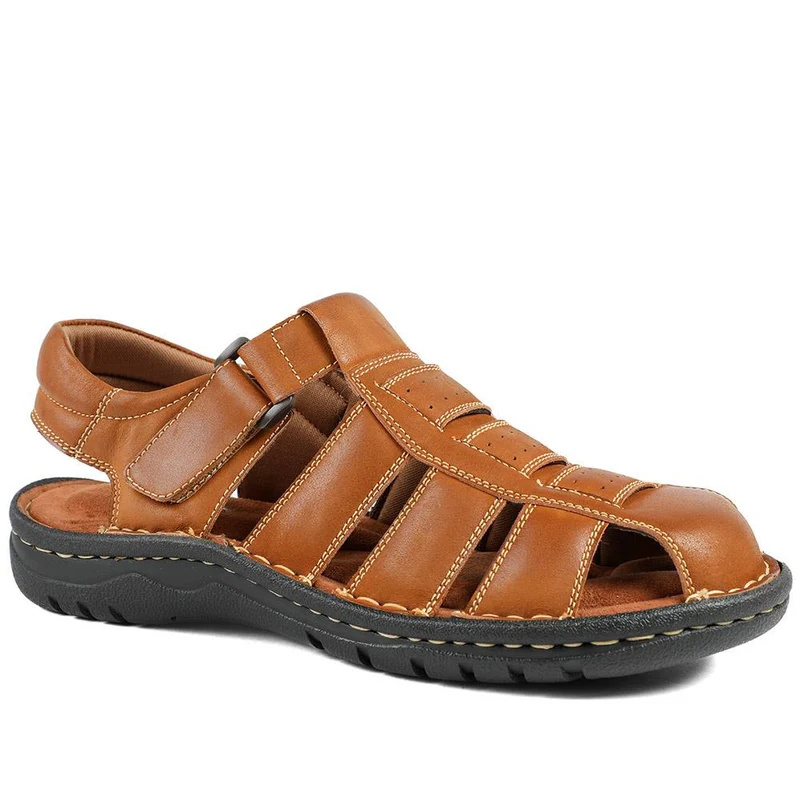 Premium Leather Touch Fastening Sandals - AATRA43010 / 328 938