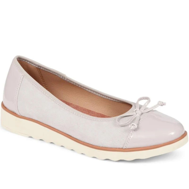 Lightweight Ballet Pumps - BRK34011 / 320 508 - Grey