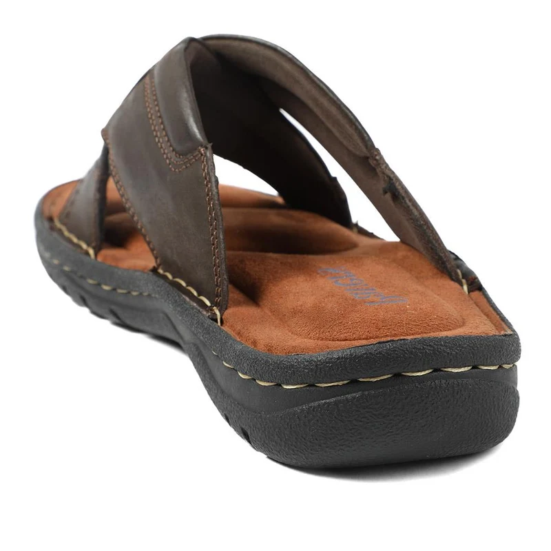 Leather Mule Sandals - AATRA43003 / 328 936 - Dark Brown