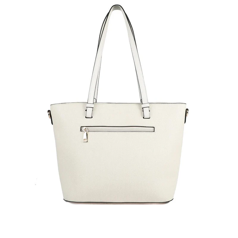 Classic Detail Tote Bag - BELHETIA43000 / 329 233 - Cream