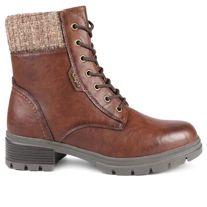 Relife Warm Cuff Ankle Boots - RELIF44032 / 329 826 - Cognac