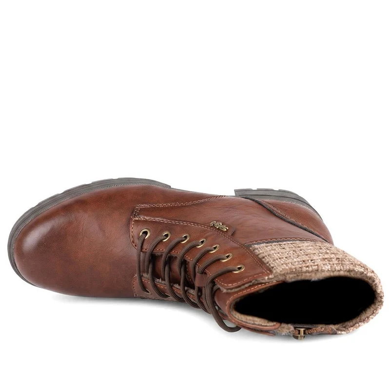 Relife Warm Cuff Ankle Boots - RELIF44032 / 329 826 - Cognac