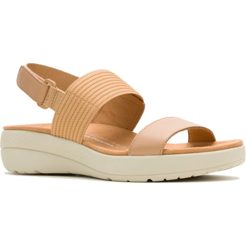 Hush Puppies Damen-Slingback-Sandalen Breathe | Hellbraun