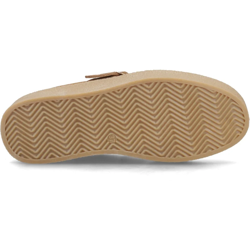 Hush Puppies Damen-Slipper „Blanche“ mit Fellbesatz | Hellbraun