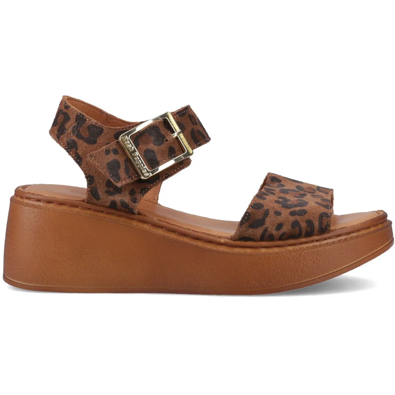 Hush Puppies Beatrix Keilsandalen für Damen | Leopardenmuster