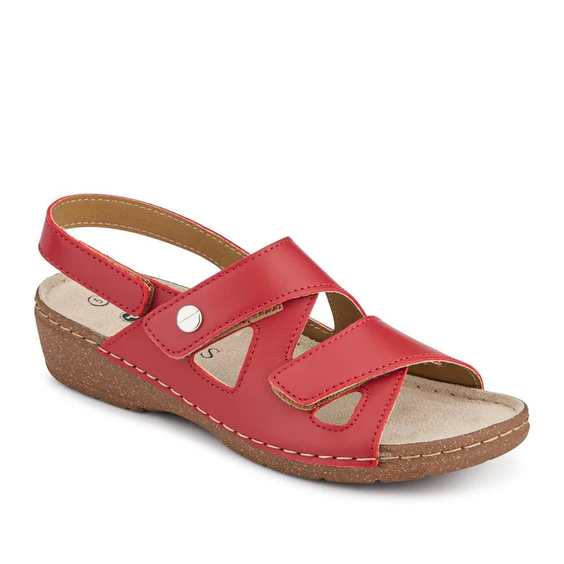 Adjustable Leather Slingback Sandals - PATRI41004 / 327 613