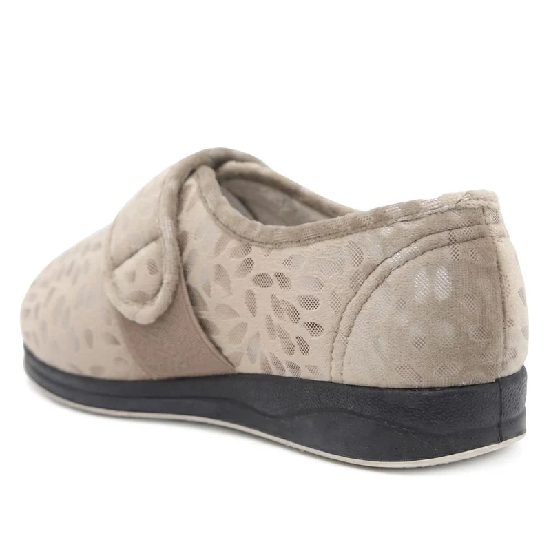 Extra-Wide Fit Slippers - AMINA / 323 506 - Natural
