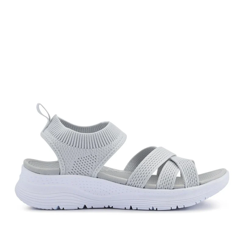 Elasticated Slip-On Sandals - XIAM41017 / 327 825 - Grey