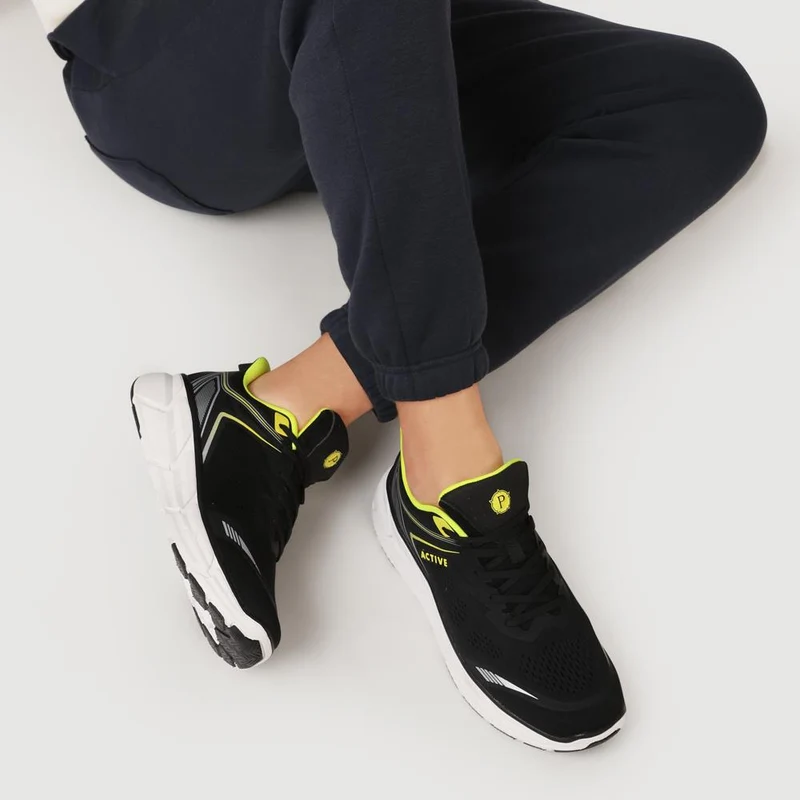 Easy Step In Wide Fit Memory Foam Trainers - BOJIE41008 / 326 944 - Black