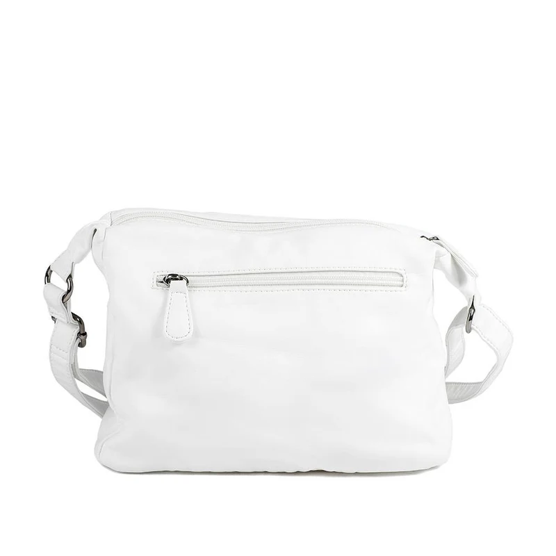 Crossbody Bag with Zip Pocket - WAHT43004 / 329 343 - White