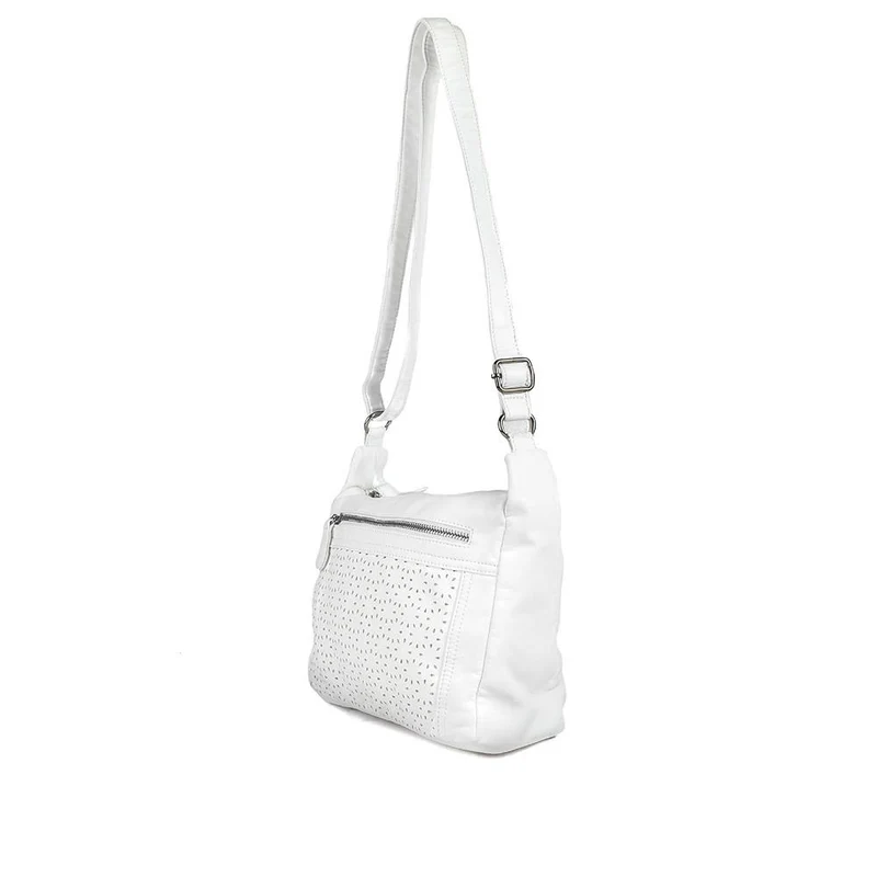 Crossbody Bag with Zip Pocket - WAHT43004 / 329 343 - White