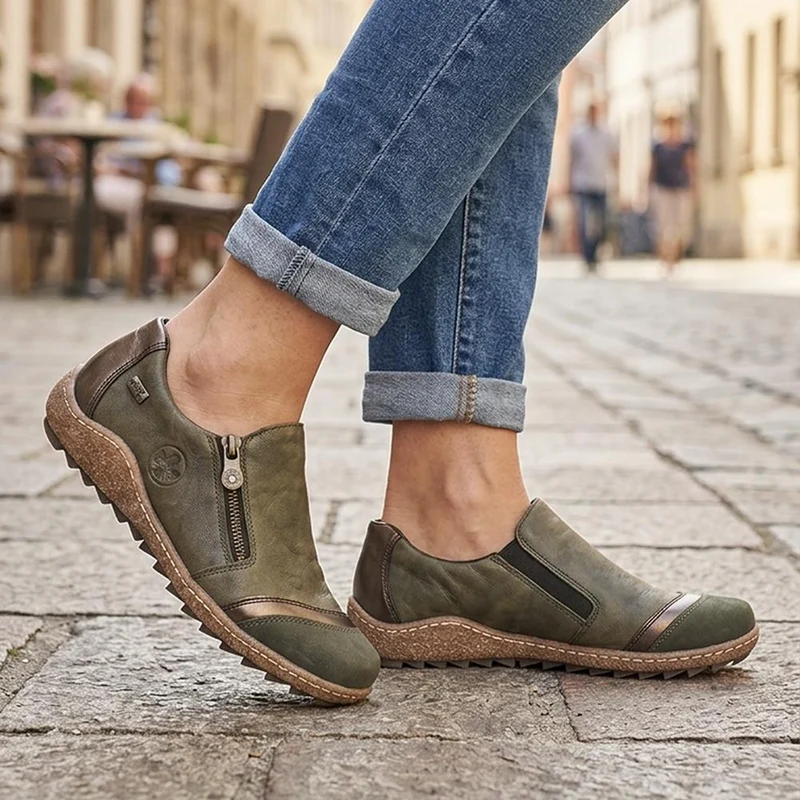 Zip Up Shoes - RKR36508 / 322 425 - Green