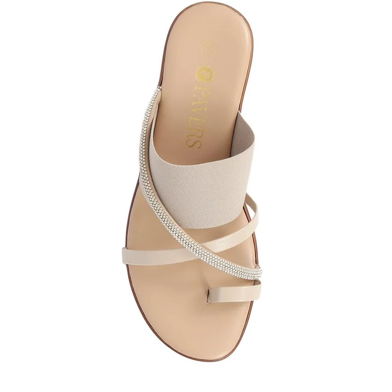 Smart Toe Post Sandals - CLUBS37015 / 323 813 - Beige