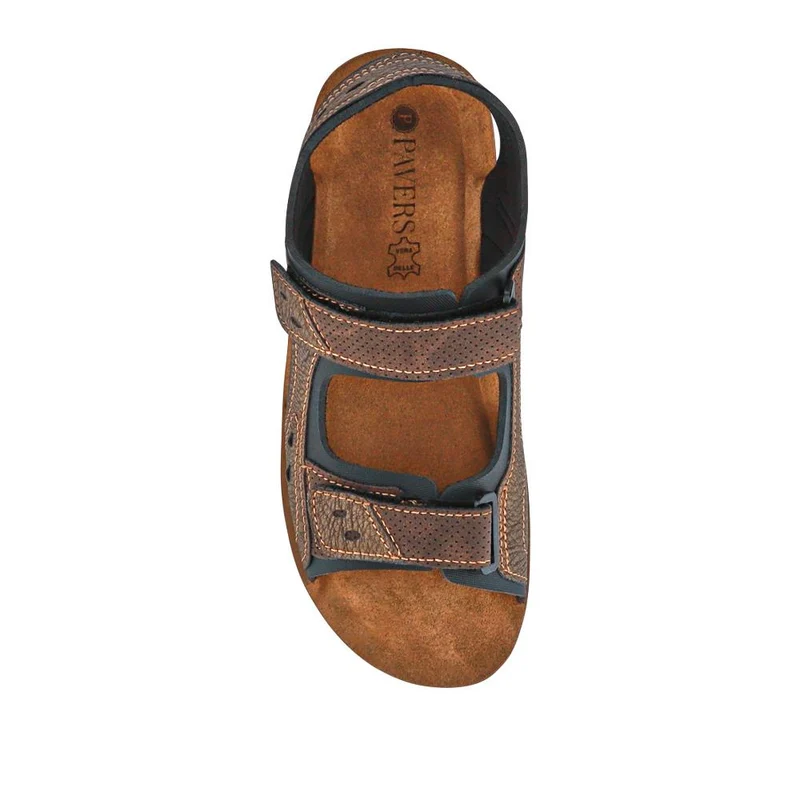 Dual Touch-Fasten Sandals - INB41012 / 326 993 - Brown