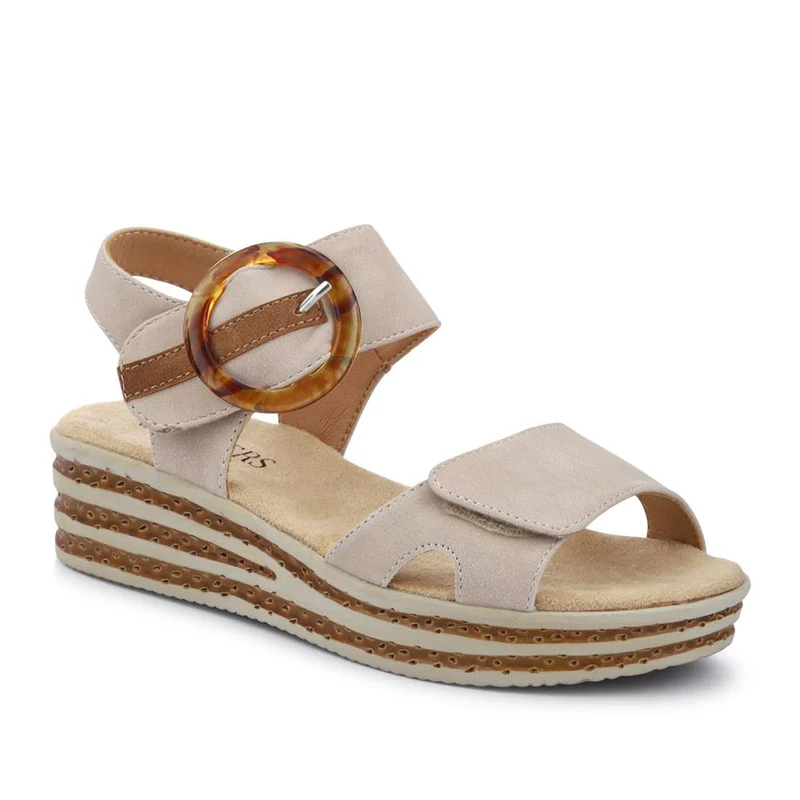 Touch Fasten Wedge Sandals - WBINS39033 / 325 232