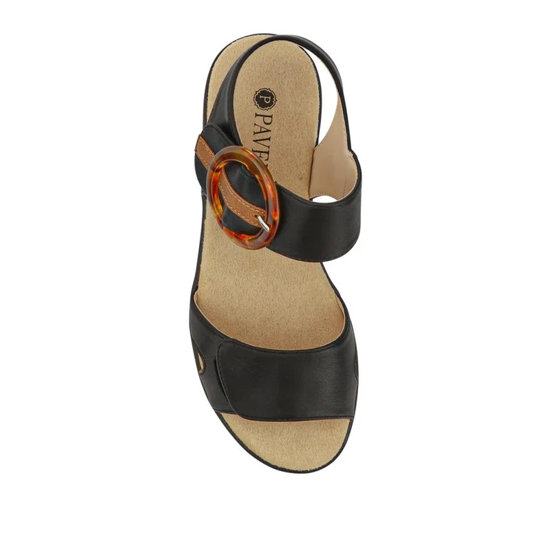 Touch Fasten Wedge Sandals - WBINS39033 / 325 232 - Black