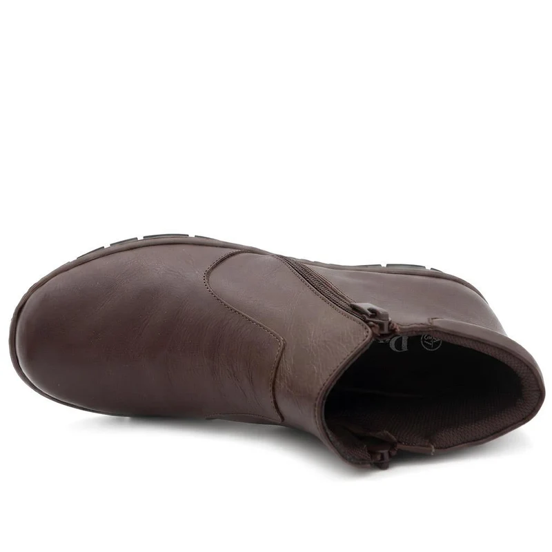 Leather Ankle Boots - LUCK40001 / 326 380 - Chocolate