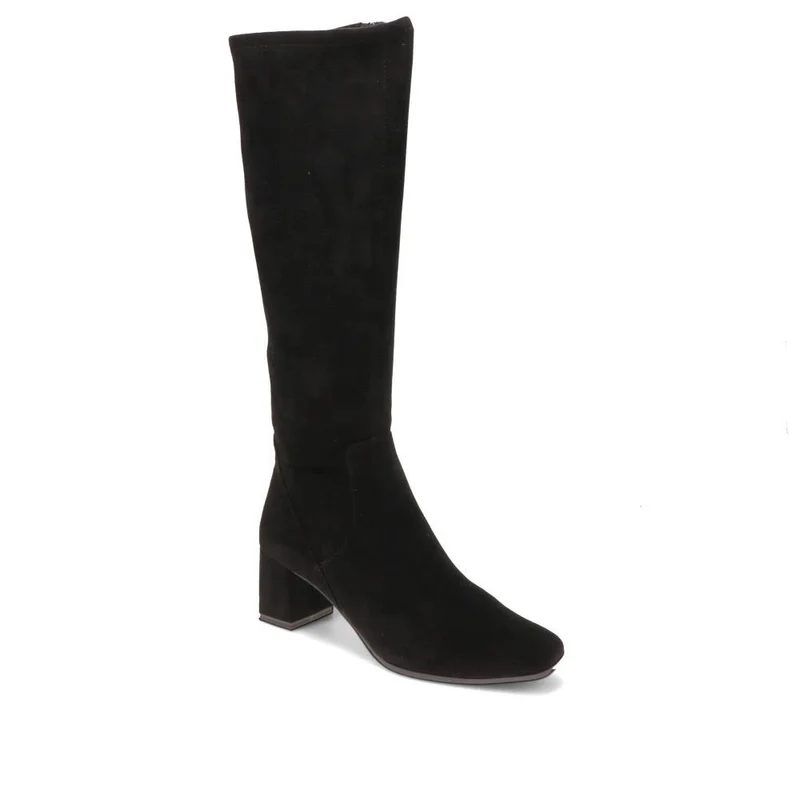 Block-Heeled Long Boots - CAPRI40501 / 326 604 - Black