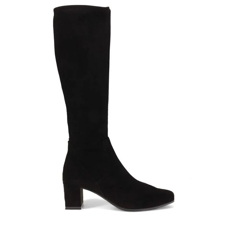 Block-Heeled Long Boots - CAPRI40501 / 326 604 - Black