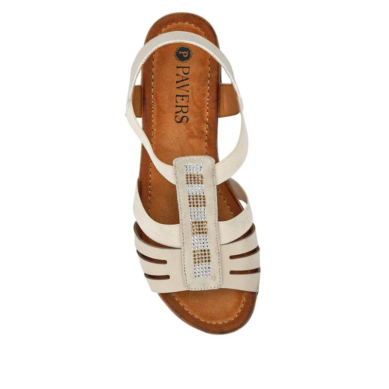 Ladies' Smart Sandals - WOIL41014 / 326 870 - Beige