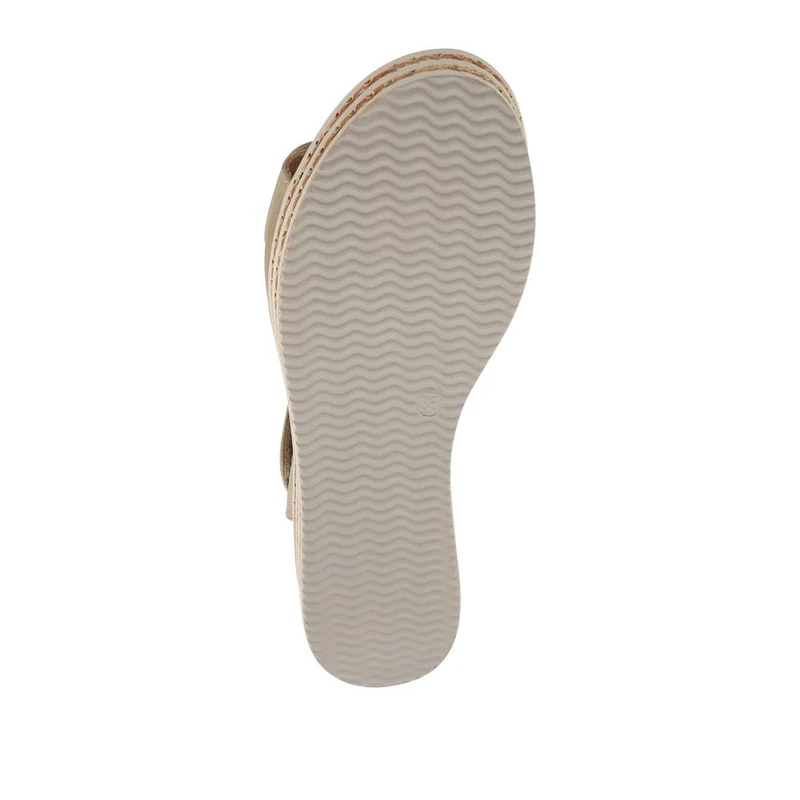 Wide-Fit Dual-Touch-Fasten Sandals - WBINS41110 / 327 618 - Beige