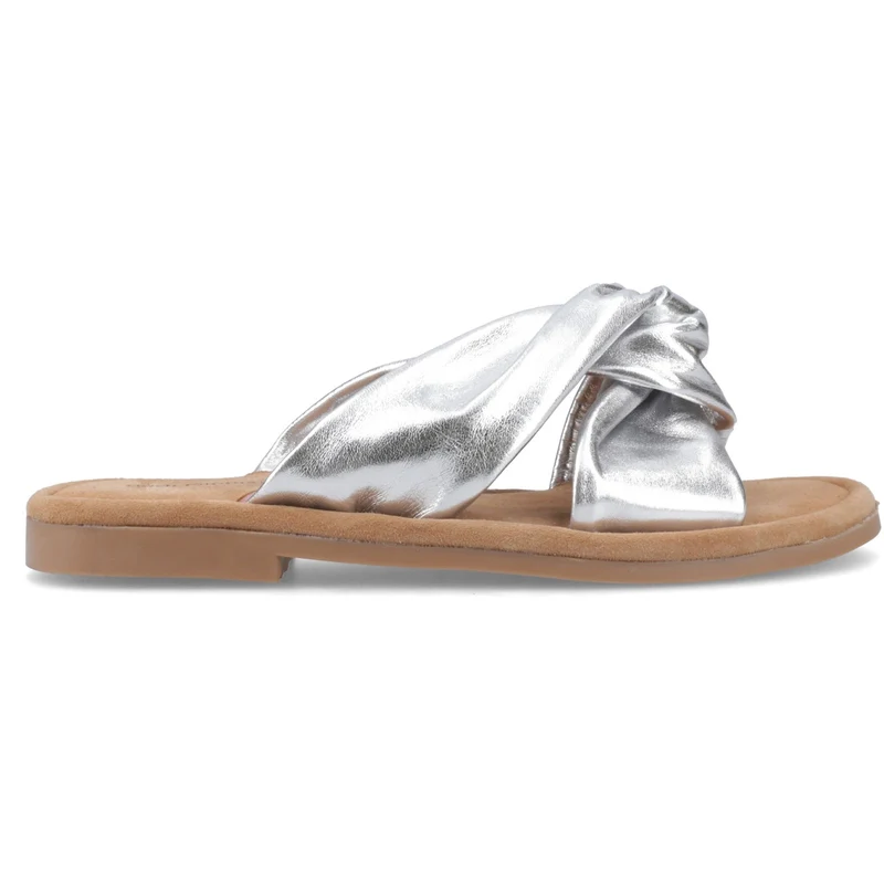 Hush Puppies Amy Damen-Sandalen mit breiter Passform | Silber