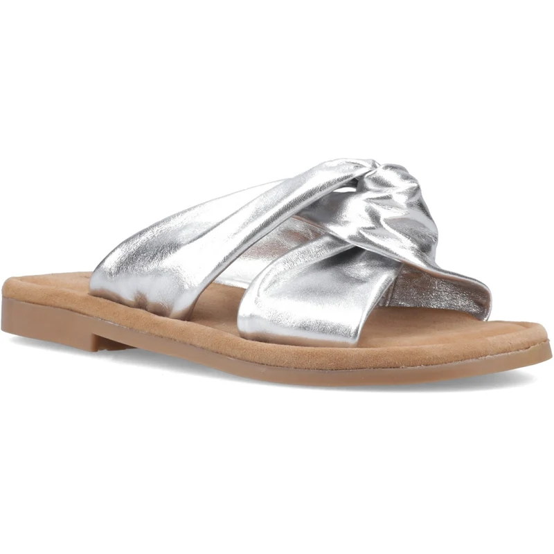 Hush Puppies Amy Damen-Sandalen mit breiter Passform | Silber