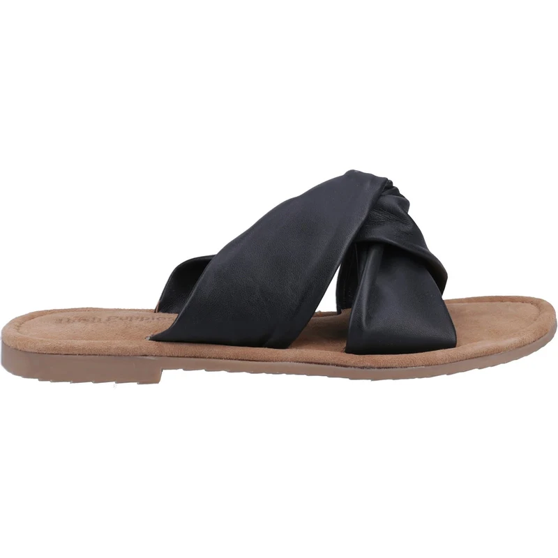 Hush Puppies Amy Damen-Sandalen mit breiter Passform | Schwarz