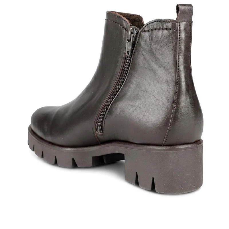 Gabor Chunky Leather Chelsea Boots - GABC44056 / 330 675 - Burgundy