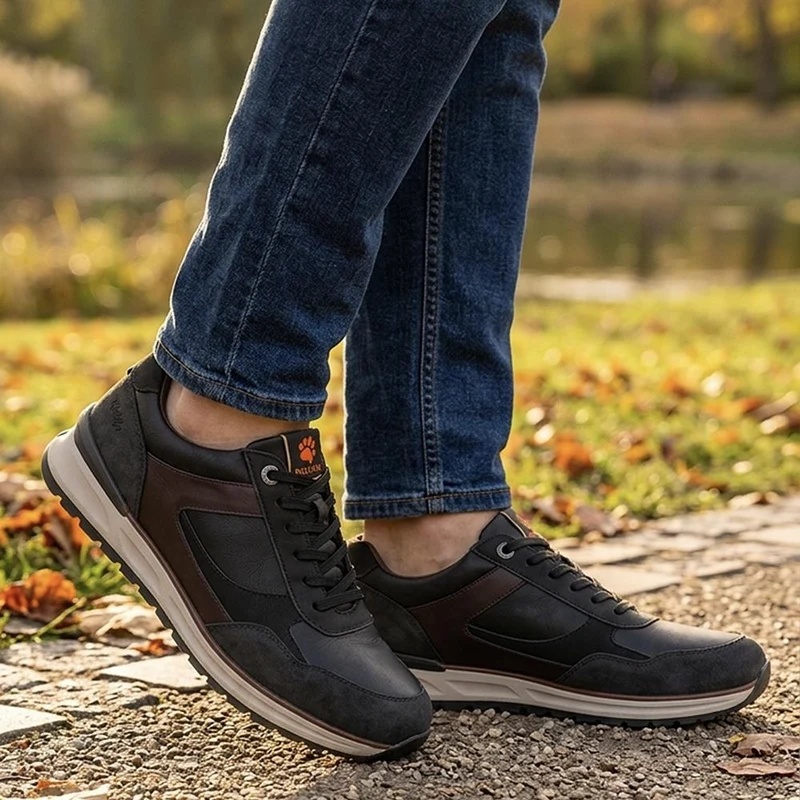 Relife Extra Wide Lace Up Trainers - RELIF44005 / 329 858 - Black