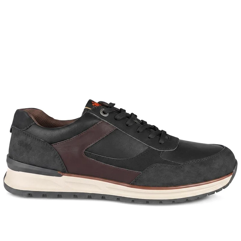 Relife Extra Wide Lace Up Trainers - RELIF44005 / 329 858 - Black
